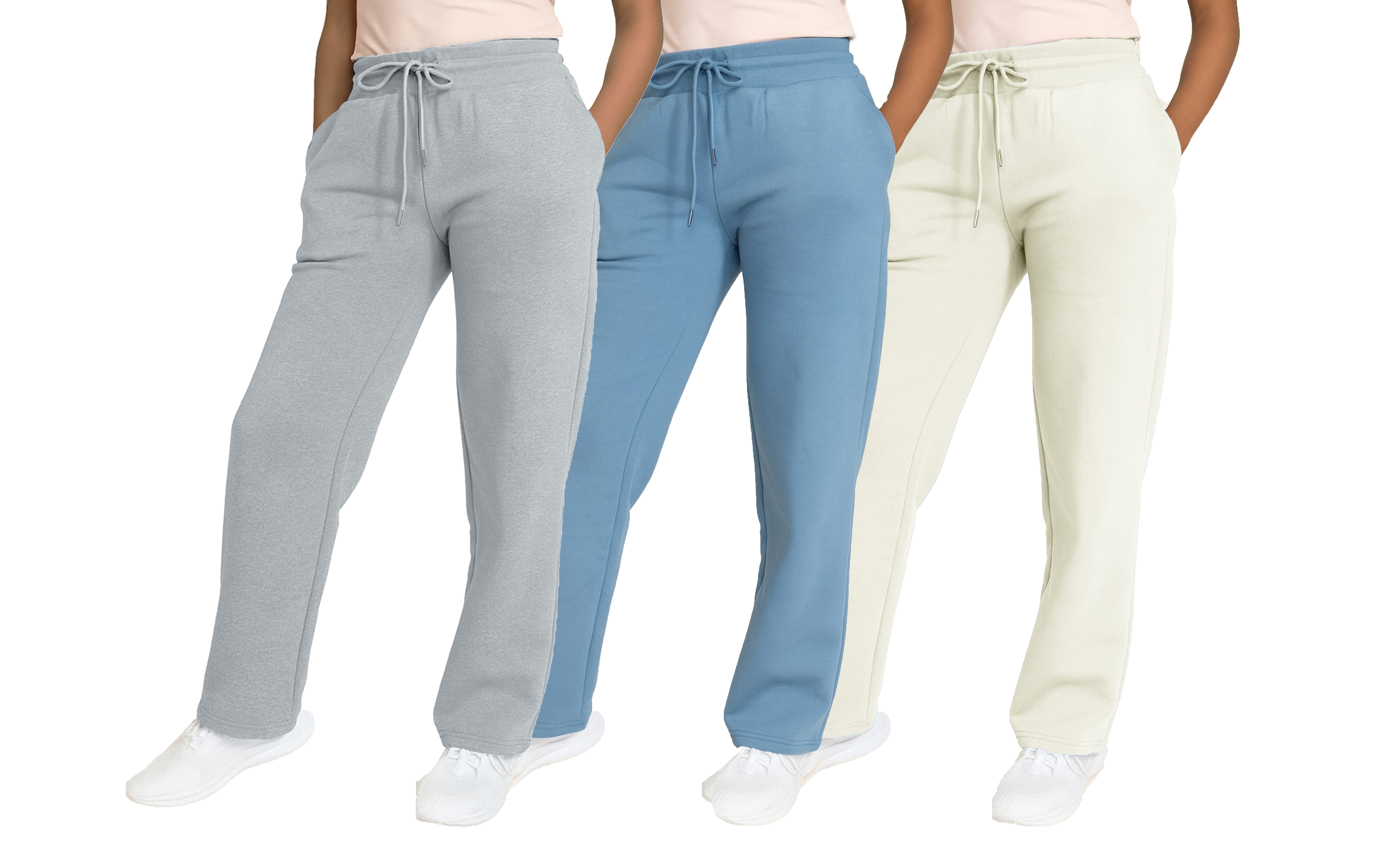 Womens Heavyweight Fleece-Lined Sweatpants - Gallery 8