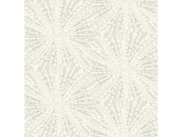 Silver Sunburst Peel & Stick Wallpaper