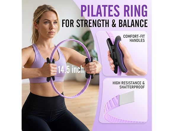JKSHMYT 14.5in Pilates Ring Kit Women
