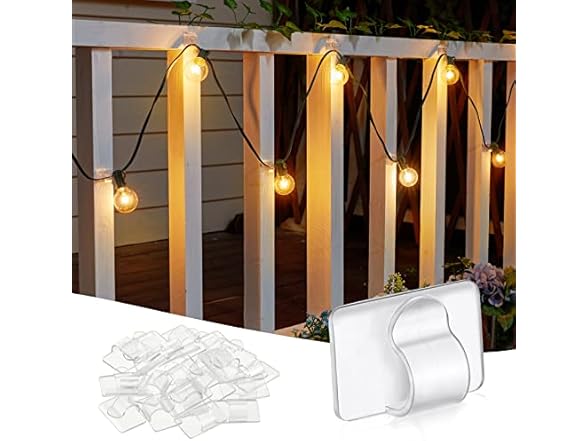 Brightown Clear Light Clips - 50 Count