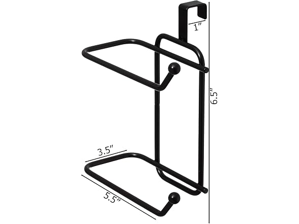 Basicwise 2-pcs Over-The-Side Tank Double Toilet Paper Holder