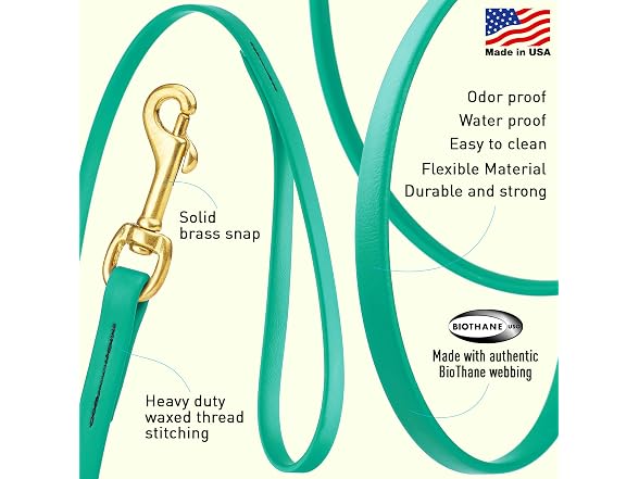 Viper Biothane K9 Working Dog Leash Wate Lea