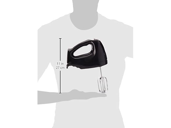 Hamilton Beach Hand Mixer with Snap-on Case, Black - Gallery 6