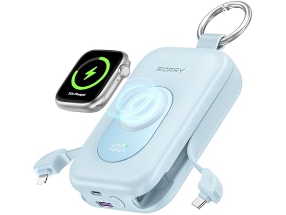 RORRY 10000mAh Power Bank w/ Wall Plug 22.5W