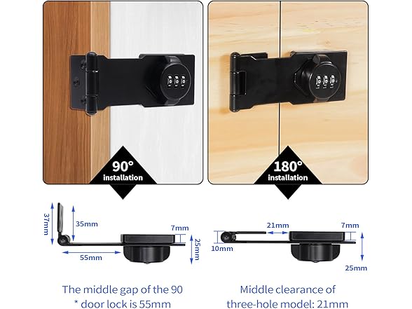 Cabinet Password Hasp Combo Lock