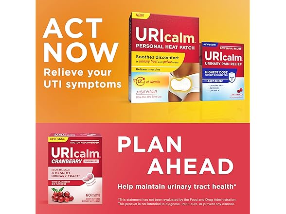 3CT Uricalm Personal Heat Patch, Soothes Discomfort