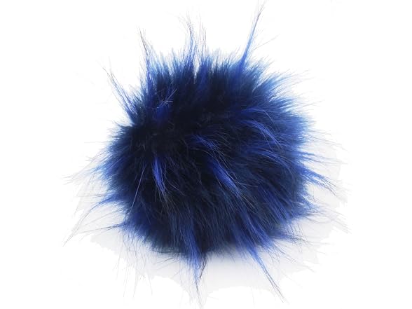 SUSULU DIY 12pcs Faux Raccoon Fur Pom Pom