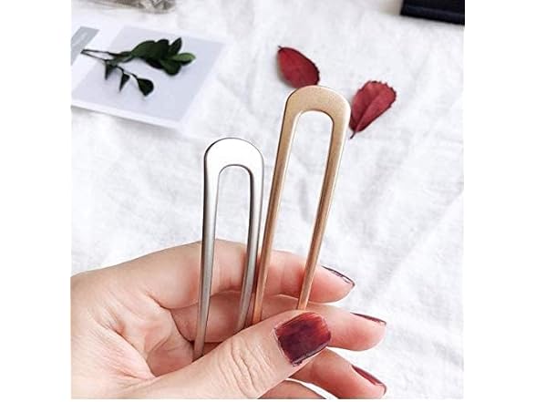 Metal U Shaped Hair Pin Fork Sticks