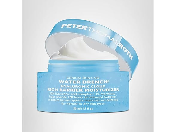Peter Thomas Roth Water Drench Hyaluronic Cloud Rich Barrier Moisturizer, 1.7 oz