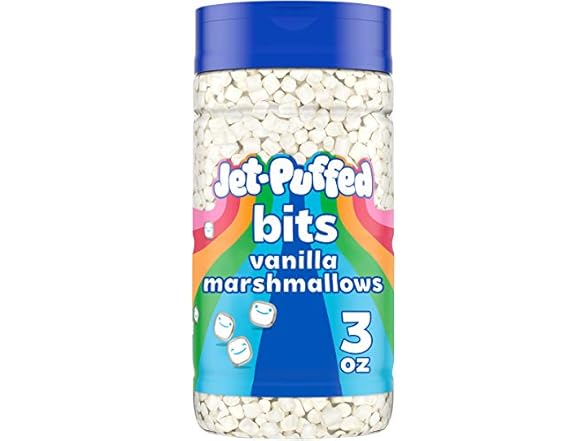 Jet-Puffed Marshmallow Bits, Vanilla, 3 Ounce