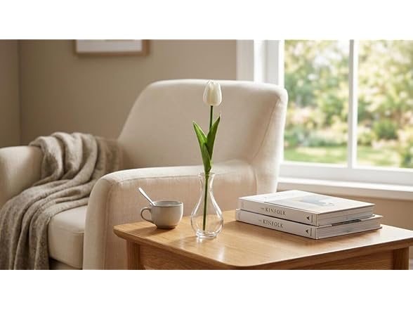 Mikasa Artificial White Tulip Bouquet, Set of 20