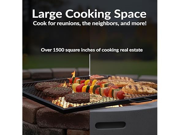 Sunnydaze Square Fire Pit Grill Grate - Campfire Grill Grate Over Fire Pit