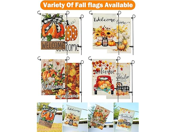 multiwins Double Sided Fall Garden Flag