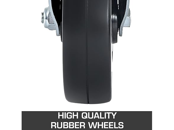 4 Pack 5Inch Scaffolding Rubber Swivel Caster