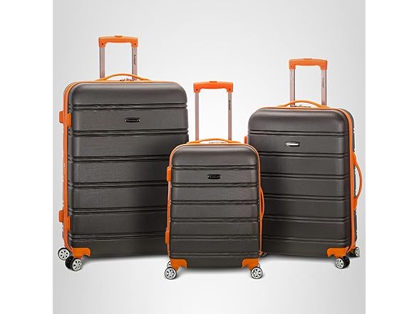 Rockland Melbourne Hardside Expandable 20" Carry-On, Charcoal