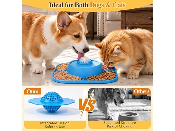 Huttoi Slow Feeder Dog Bowls 3-in-1 