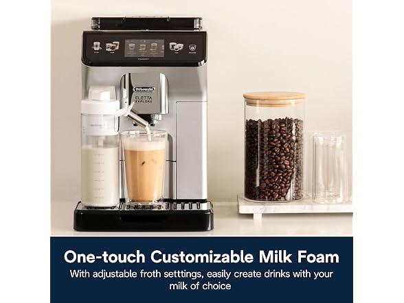 De'Longhi Eletta Explore Espresso Machine w Grinder, Frother