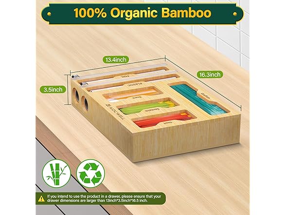 Bag Organizer and Plastic Wrap Dispenser