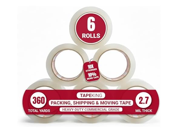 Tape King Clear Packing Tape - 60 Yards