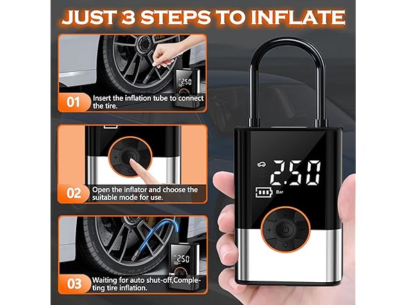 ArTea Tire Inflator Portable Air Compressors