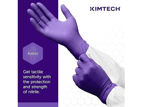 Kimtech Purple Nitrile Exam Gloves Small 100pk