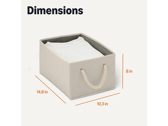 Amazon Basics Storage Bins w/Rope Handles