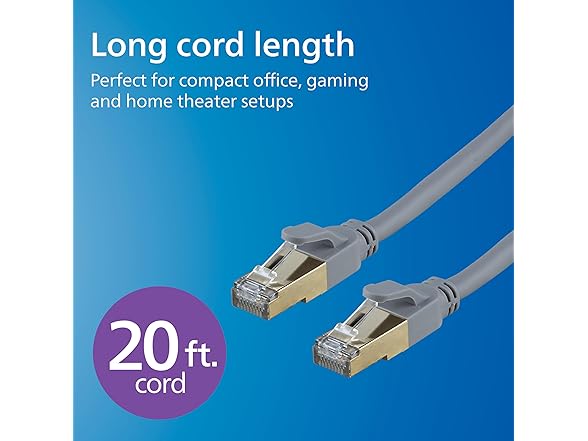 Philips Philips Cat8 Ethernet Cable, Extra Long
