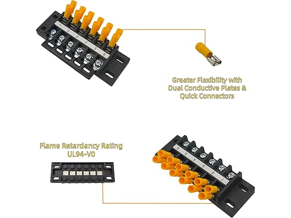 Kuinndoo Double Wire Terminal Blocks