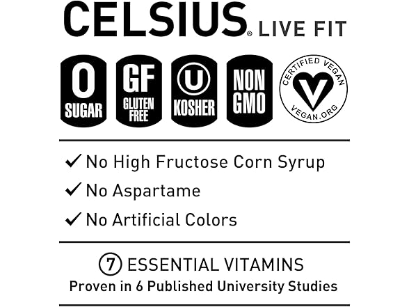 12PK CELSIUS Fizz Free Pink Lemonade, Sugar Free