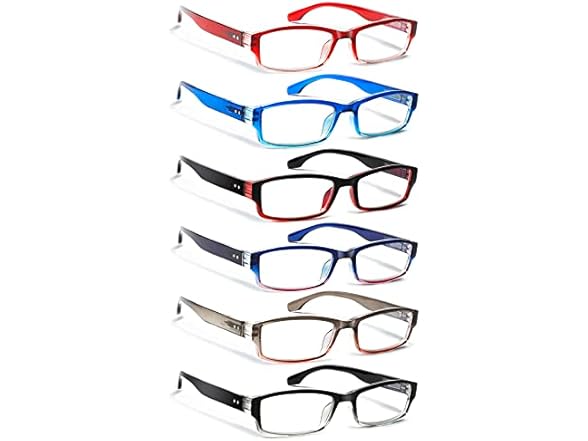 12 Pack Spring Hinge Reading Glasses