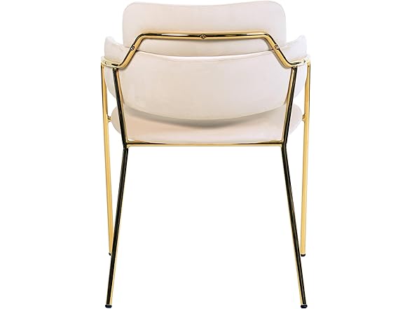 LeisureMod Axis Gold Dining Chair