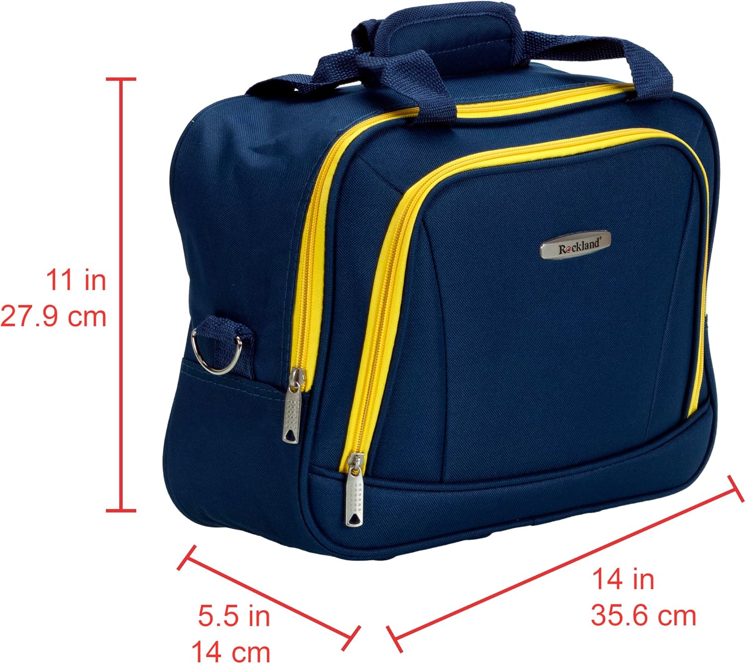 Rockland Fashion Softside Upright Luggage Set, Navy - Gallery 6