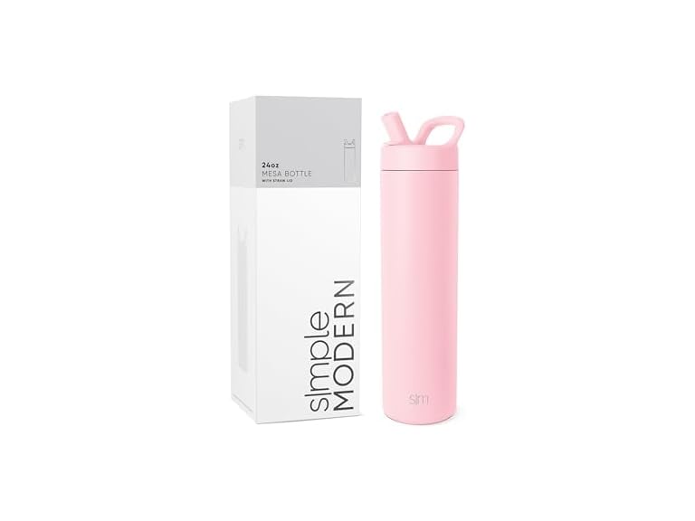 Simple Modern Water Bottle Straw Lid Steel 24oz - Gallery 11