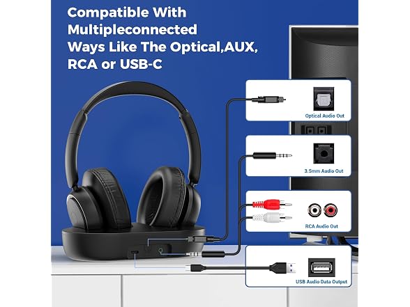 Wireless TV Headphones