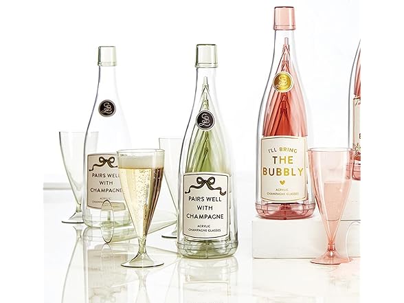 Santa Barbara Design Studio Party Champagne Flutes 5-Pack Glasses