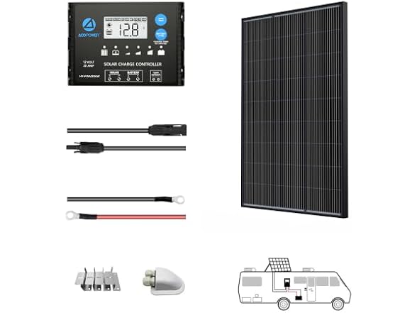 100W N-Type 12V Bifacial Solar Kits