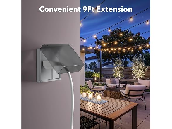 BN-LINK 9ft Outdoor Extension Cord, 3-Prong, 16 Gauge