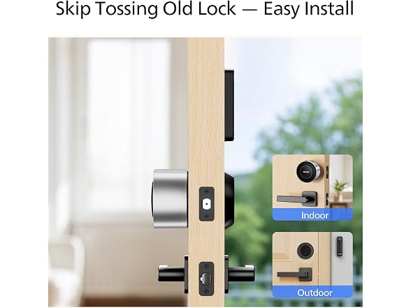 PHILIPS DDL230X-1HWP-SilverRetrofit Smart Lock with Keypa (Open Box)