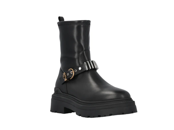 Pinko Mia 27 Leather Boots Black 41