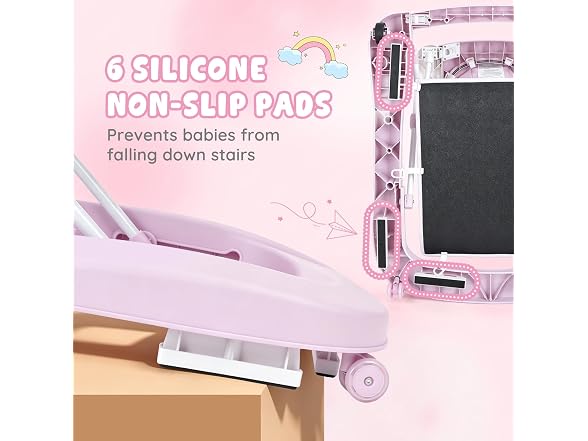 Dacoity Pink 5-in-1 Baby Walker