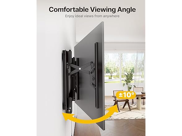 monTEK Heavy Duty Tilting TV Wall Mount | 37-90"