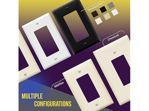 ENERLITES Double Decorator Switch Cover
