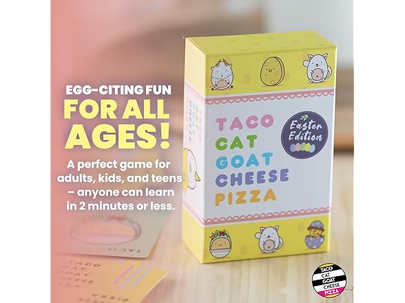 Taco Cat Goat Cheese Pizza Easter Edition Card Game