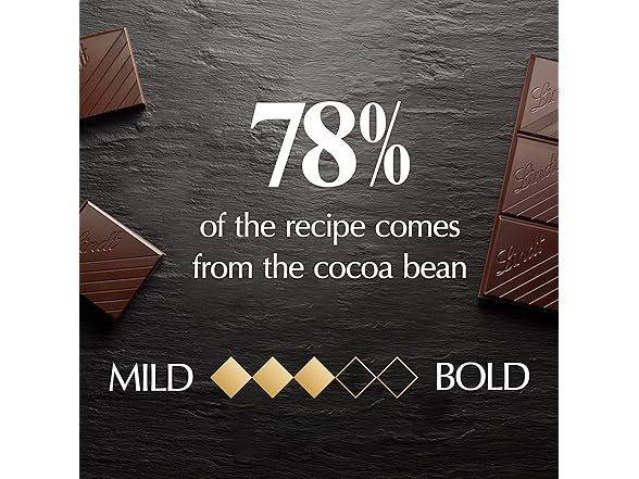Lindt Excellence 78% Dark Choc Bar 12pk