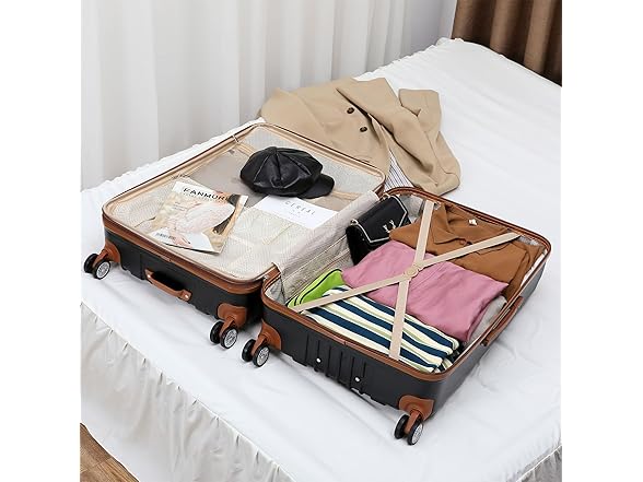 Collins 3Pc Retro Spinner Luggage Set