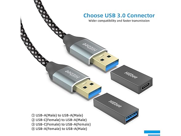 USB 3.0 to USB 3.0 Cable 3FT Extension Cord