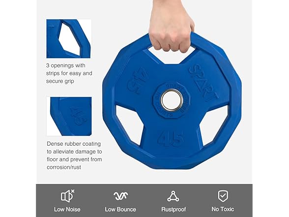 SPART Color Weight Plate 2-Inch 10LB Pair