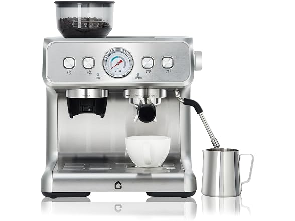 MOVECOM 20 Bar Espresso Machine with Built-in Grinder 