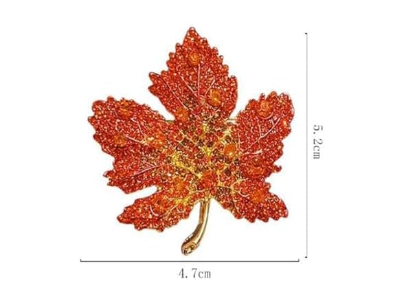 IS4U Vintage Maple Leaf Brooch Fashion