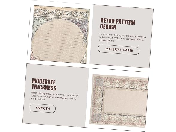 NUOBESTY Scrapbook Stickers Retro